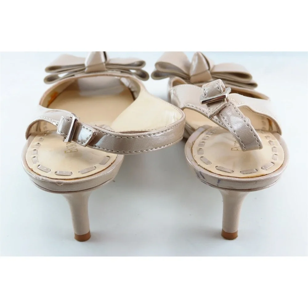 Enzo Angiolini Slingback Sandals Beige Synthetic‎ Women Shoes Size 7 Medium